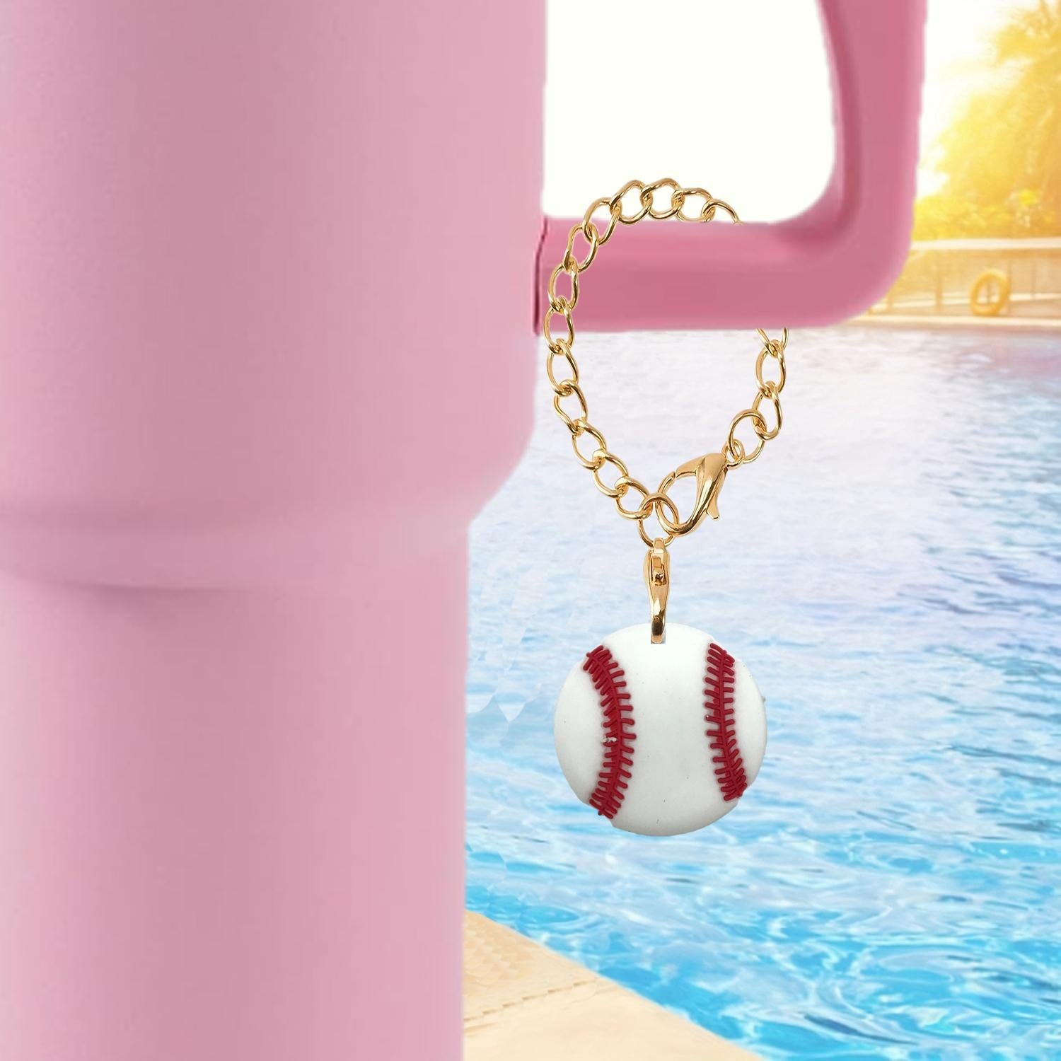 Wholesale Cute Ball Series Pendant Chain Lobster Clasp Pendant Cup Accessories